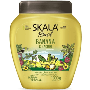 Creme De Tratamento Skala Banana 1000g - Hidrata E Nutre Cabelos. Ideal Para Todos Os Tipos De Cabelo.