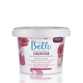 Cera Depilatória Bella Microondas Petalas 200g - Efeito Suave E Duradouro.