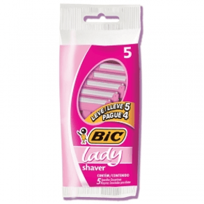 Apar Bic Lady Shaver - Leve 5, Pague 4.