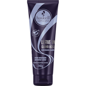 Leave-In Haskell Quina Rosa 240ml - Hidratante E Nutritivo Para Cabelos, Que Proporciona Maciez E Brilho.