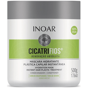 Mascara Capilar Inoar Cicatrífios 500g - Reconstrução E Hidratação Profunda