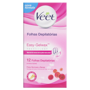 Folhas Pront/Veet Corpo Normal C/12