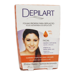 Folhas-Depilatorias-Prontas-Para-Uso-Depilart-Rosto-Mel---Pacote-Com-10-Unidades.