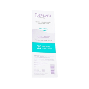 Lenço Depilatório Depilart Brasil - Pacote Com 25 Unidades