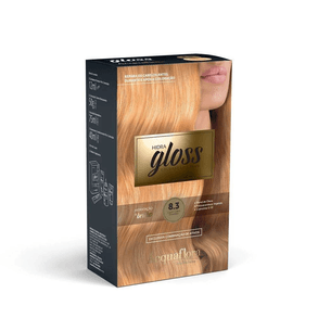 Tintura Acquaf Hidra Gloss 8.3 Louro Claro Dourado - 7898566291320