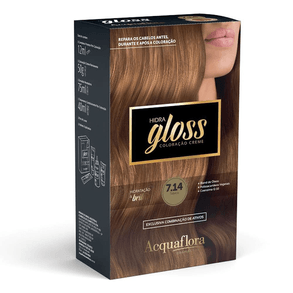 Out Tint Acquaf Hidra Gloss 7.14 Tabaco - Coloração Hidratante Para Cabelos