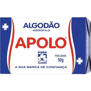 Algodão Apolo Quadrados 50 - Produto Ideal Para Uso Em Artesanato E Cuidados Pessoais, Macio E Resistente.
