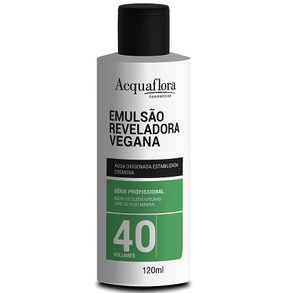 Água Oxigenada Acquaf Vegan 40 Vol 120ml - Produto Vegano, Ideal Para Descoloração E Coloração.