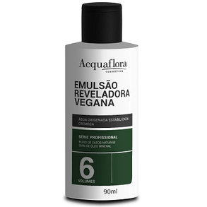 Água Oxigenada Acquaf Vegan 6 Vol 90ml - Produto Vegano, Ideal Para Descoloração E Tonalização.