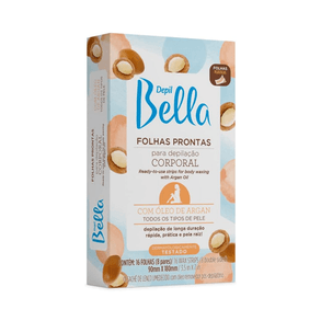 Folhas Para Depilação Depil-Bella Argan - 16 Unidades