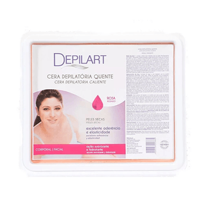 Cera Depilatória Depilart Rosa 1000g - Eficaz E Suave Para Remoção De Pelos. Ideal Para Todos Os Tipos De Pele.