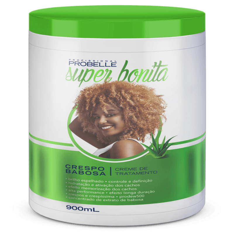 Mascara-Capilar-Probelle-Crespo-Babosa-900g---Hidratacao-Intensa-E-Nutricao-Para-Cabelos-Cacheados.
