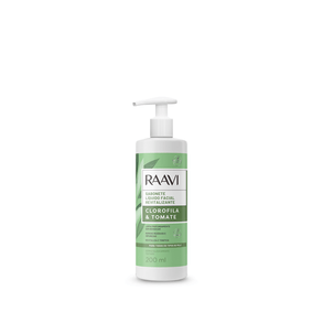 Sabonete Líquido Raavi Facial Revitalizante Clorofila E Tomate 200ml