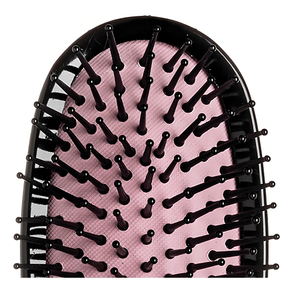 Escova De Cabelo Ricca Grande Black/Pink - Cerdas Desembaraçantes