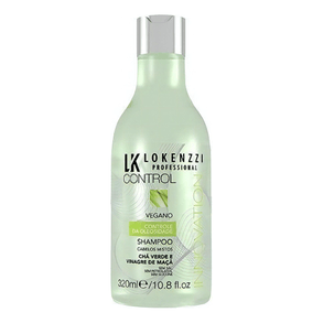 Shampoo Lokenzzi Vegano Para Cabelos Mistos 320ml – Limpeza Suave E Nutrição