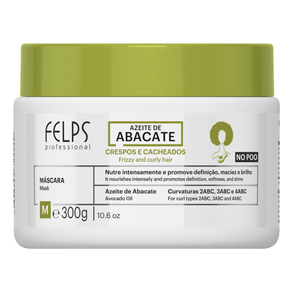 Mascara Capilar Felps Cachos 300g – Hidratação Intensiva Para Cabelos Cacheados