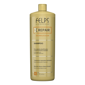 Shampoo Felps Xrepair 1000ml - Reconstrução Profunda Dos Fios