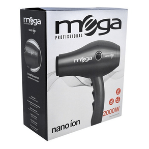Secador De Cabelo Mega Nano Ion 2000w - 127v Com Tecnologia Iônica