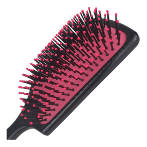 Escova De Cabelo Mq Beauty Almofadada Nylon Grande - Cor Preta
