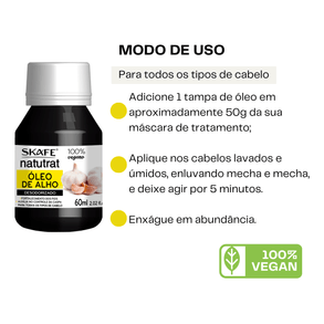 Óleo Capilar Natutrat De Alho 60ml – Fortalecimento E Brilho
