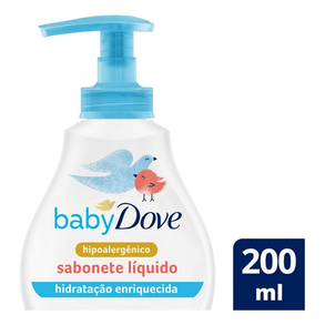 Sabonete Líquido Dove Baby Hidratação Enriquecida 200ml