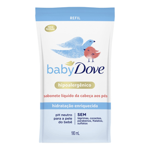 Refil Hidratante Dove Baby 180ml – Hidratação Enriquecida