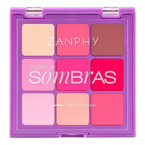 Paleta De Sombras Zanphy - Tons Neutros – Alta Pigmentação