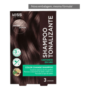 Tonalizante Sh Kiss Reconstrução Castanho Escuro – Cobre E Hidrata