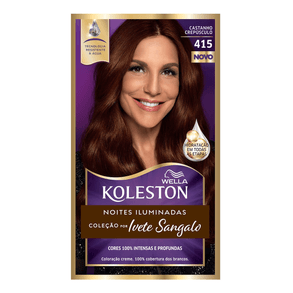 Tintura Koleston Kit 415 Castanho Crep - Cobertura Perfeita