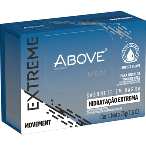 Sabonete Above Barra Extrato De Movimento 75g – Limpeza Profunda