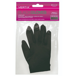 Luva De Proteção Vertix Black Pequena – Pacote Com 2 Unidades