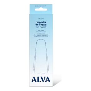 Raspador De Língua Vegano Alva Em Cobre – Higiene Oral Natural