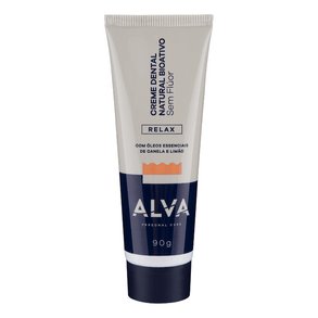 Creme Dental Alva Vegano Relax Limão E Canela 90g – Antisséptico Natural