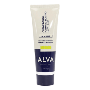 Creme Dental Alva Vegano Immune Menta E Melaleuca 90g – Proteção E Frescor