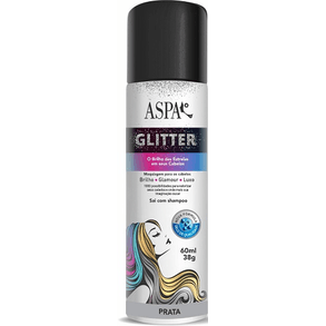Spray Aspa Glitter Prata 60