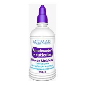 Amolecedor De Cutícula Acemar Óleo De Melaleuca 100ml – Hidratação Intensiva