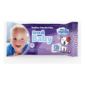 Toalha Umedecida Small Baby Com 120 Unidades – Solda Suave E Praticidade