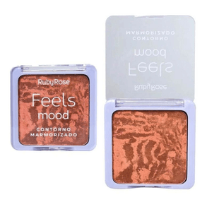 Paleta De Sombras Ruby Rose Marmorizada Medium Hb7527 – Efeito Esfumado Perfeito