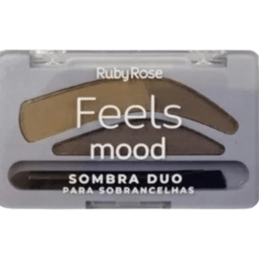 Sombra Duo Ruby Rose Para Sobrancelhas Hb93571 – Efeito Natural