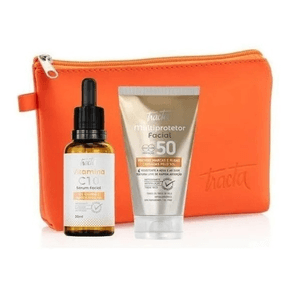 Kit De Sérum Facial Tracta Vitamina C Com Multiprotetor – Hidratação E Proteção Solar