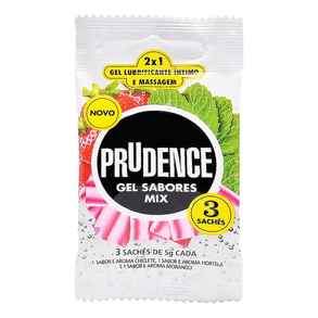 Gel Lubrificante Prudence Sache Mix - Conforto E Prazer