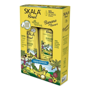 Conjunto Skala Bomba Banana Shampoo E Condicionador 350ml