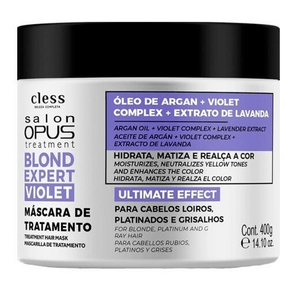 Máscara Capilar Opus Blond Violeta 400g – Neutraliza Tons Amarelados