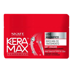 Mascara Capilar Keramax Liso Magnífico 350g – Hidratação E Brilho