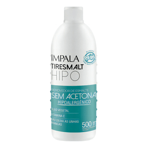 Removedor De Esmalte Impala Hipoalergênico Sem Acetona 500ml