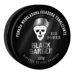 Pomada Big Power Barber 120g - Fixação Forte E Brilho Natural