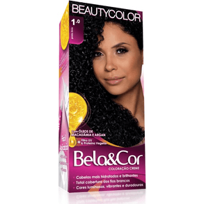 Tinta De Cabelo Bela Cor Preto Ônix