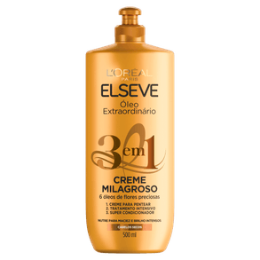 Creme Leave-In Elseve 3 Em 1 Óleo Extraordinário