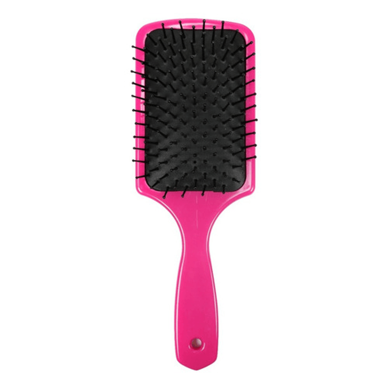 Escova-Santa-Clara-Quadrada-Rosa-Para-Cabelos