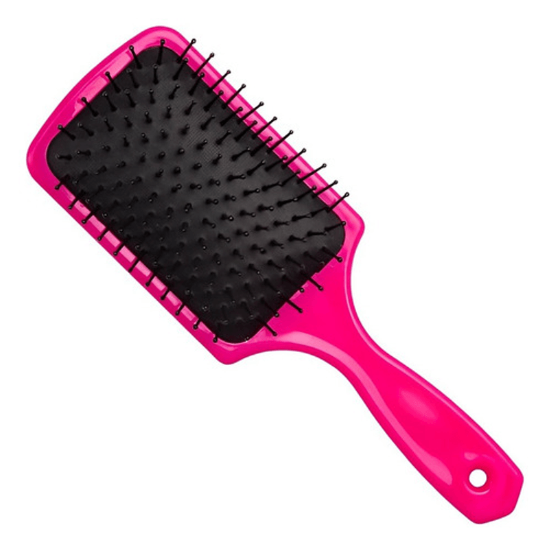 Escova-Santa-Clara-Quadrada-Rosa-Para-Cabelos